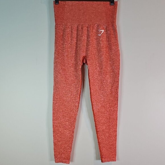 Gymashark Orange 23x26  High-Waisted Athletic Leggings - Picture 1 of 8